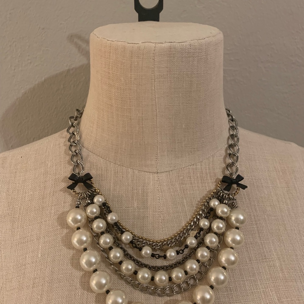 Betsy Johnson multi layered necklace.